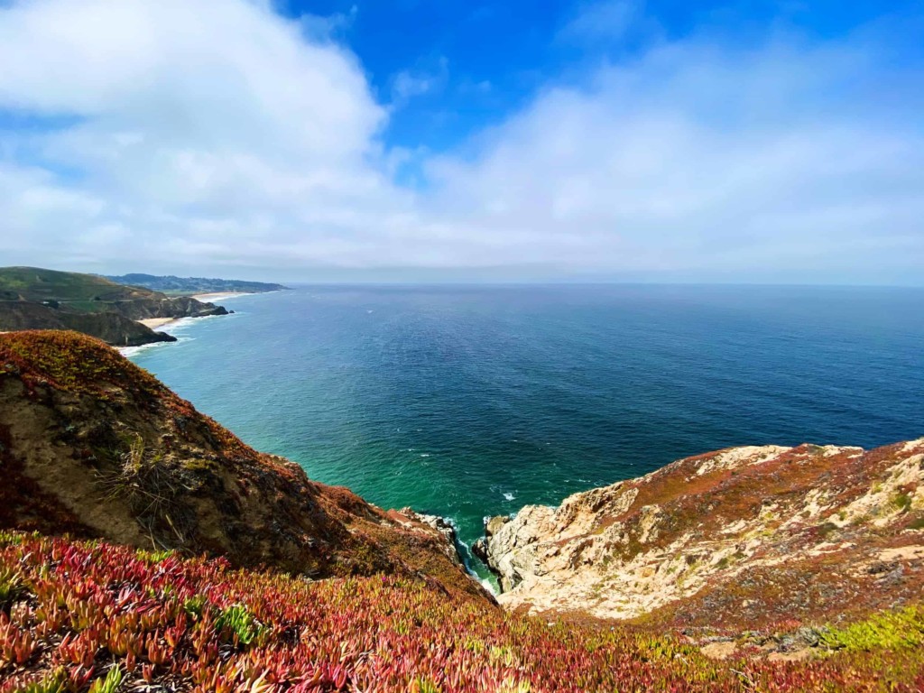 Aerial view of Montara coast.