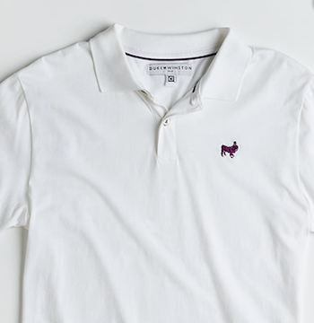 white polo shirt