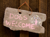 Dogs Welcome Sign