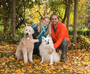 Walters Family with two dogs