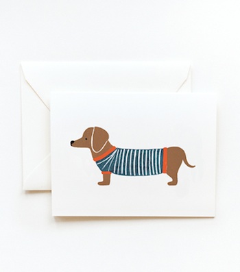 Dachsund Greeting Card