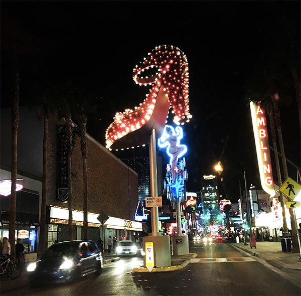 stilettos on The Strip