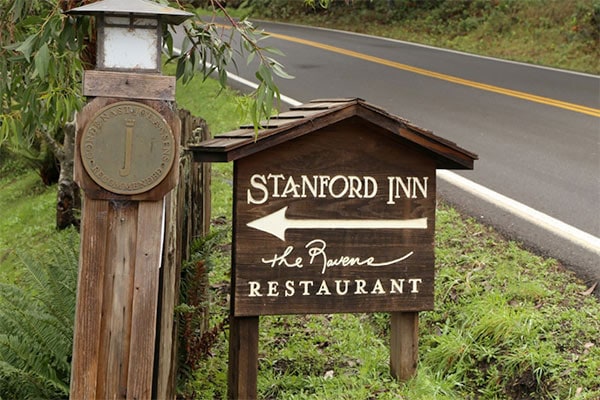 Mendocino coast trail sign