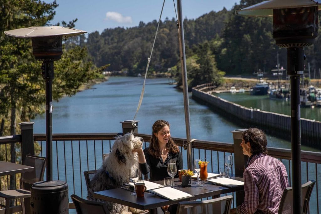 Noyo Harbor Inn patio