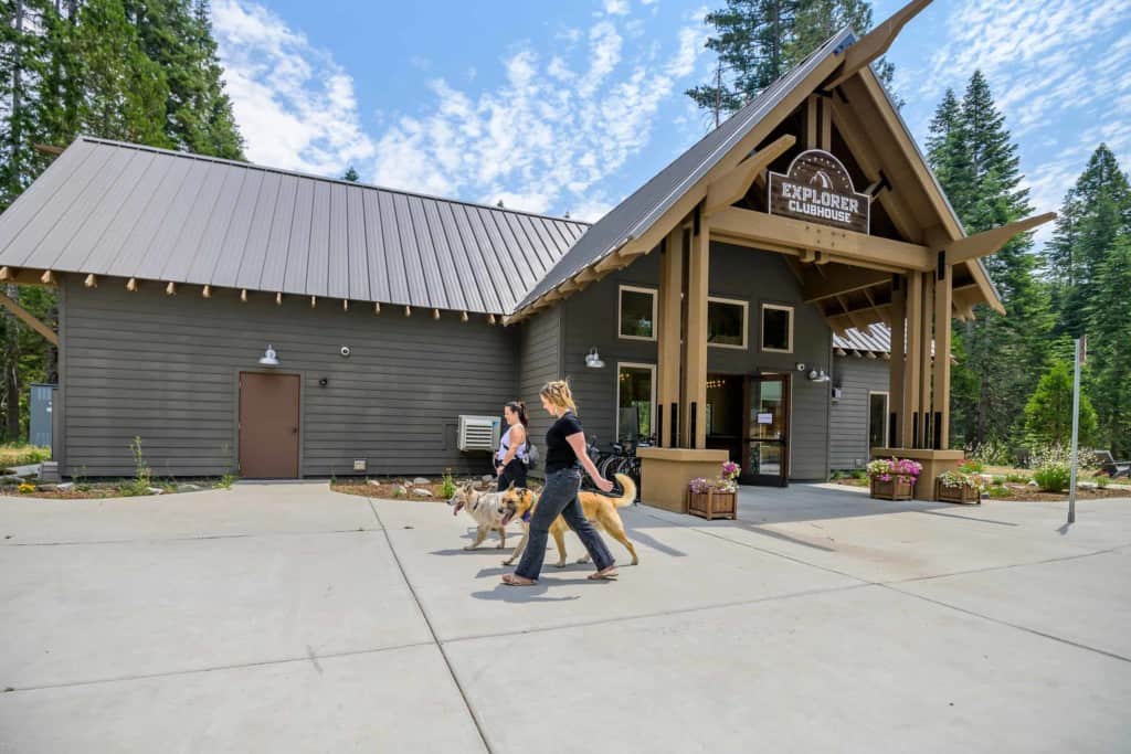 Dogs welcome at Tehaya at Yosemite Explorer Cabins.