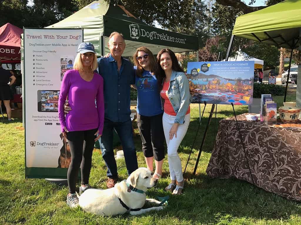 DogTrekker people at Bark in the Park, San Jose.