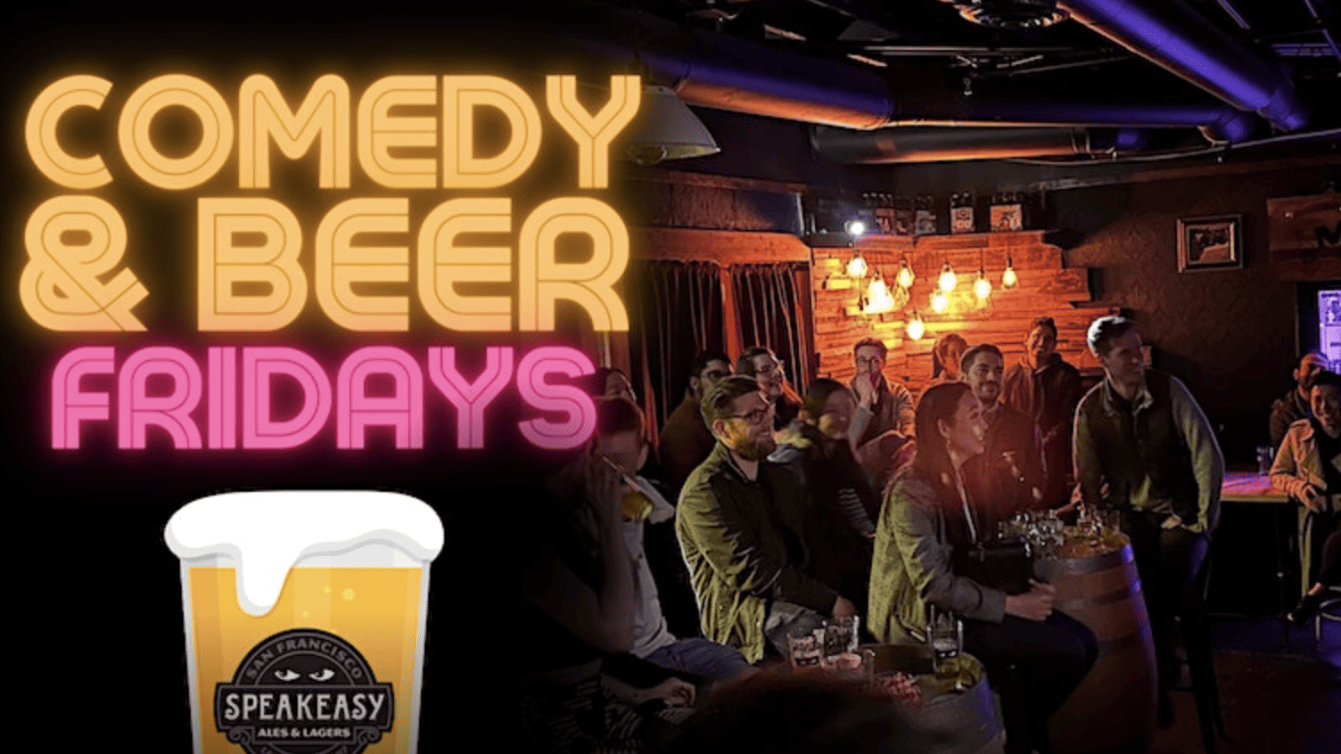 Comedy & Beer Fridays graphic